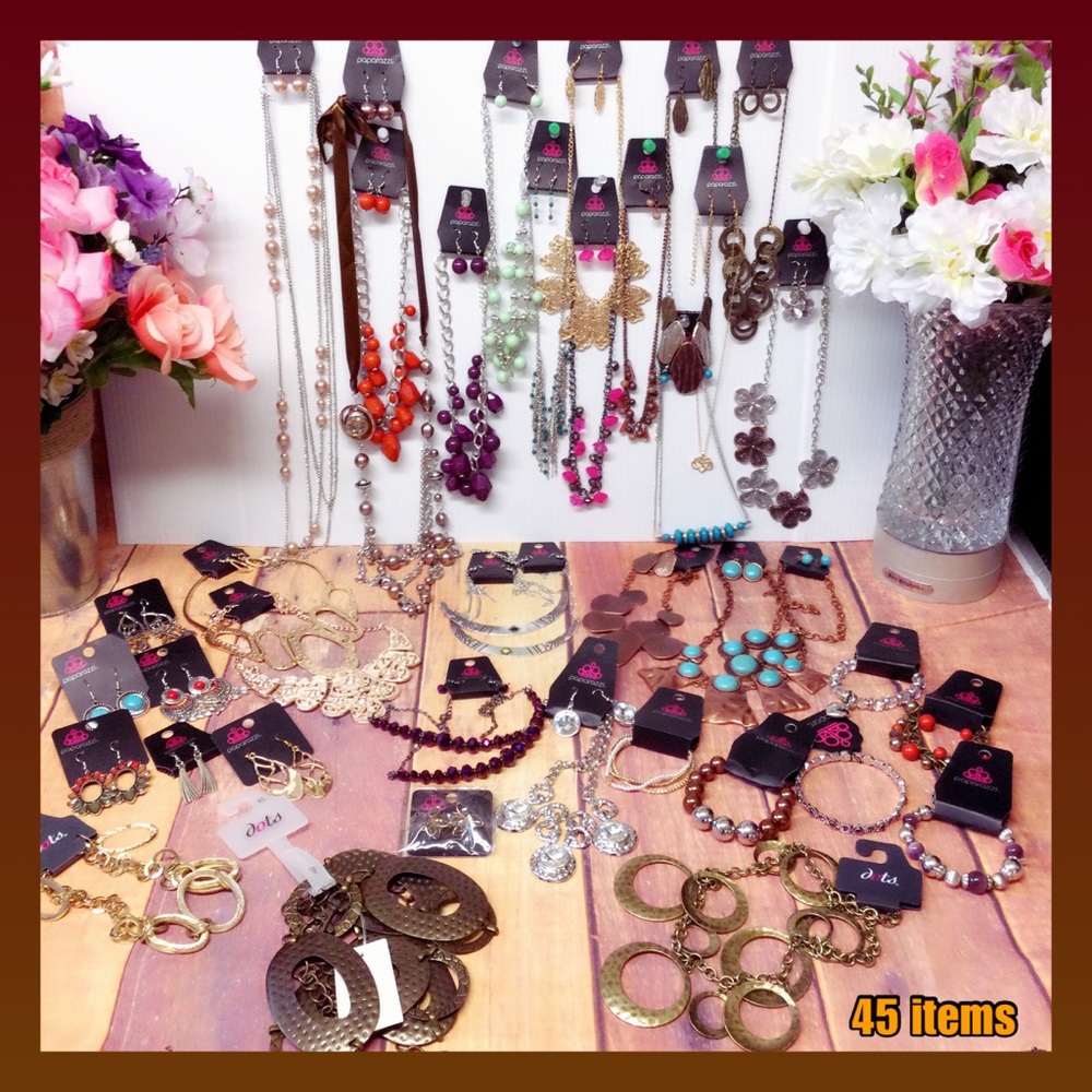 Paparazzi & Dots jewelry Lot NWT 45 items 5 lbs